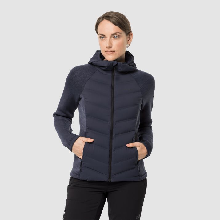 Jack Wolfskin Womens Tasman Running Jacket Navy 786214JYB